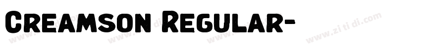 Creamson Regular字体转换